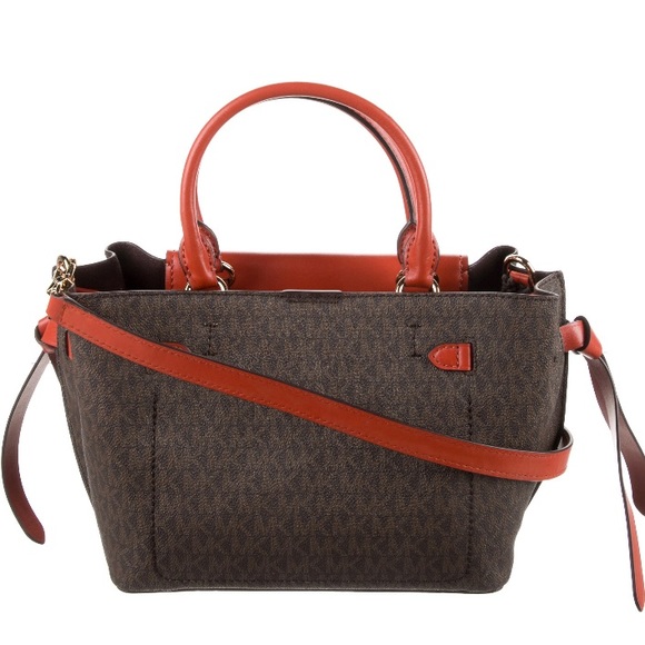 Michael Michael Kors Hamilton Legacy Small Logo Belted Satchel - Picture 4 of 16